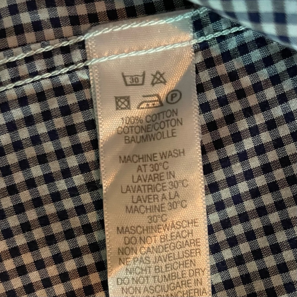 Paul Smith Men’s blue/navy check dress shirt. Size 15.5 - Picture 6 of 6